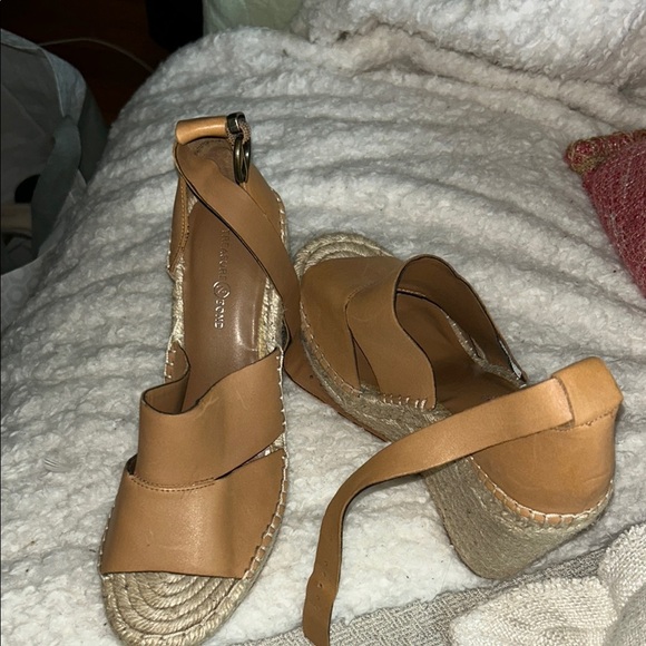 Treasure & Bond Tan Espadrille Shoes with Woven Soles - Picture 4 of 12